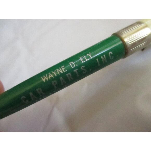 Vintage Advertising Pen Quaker State Oil McCook Nebraska Green Tucker 1970s - Picture 3 of 9